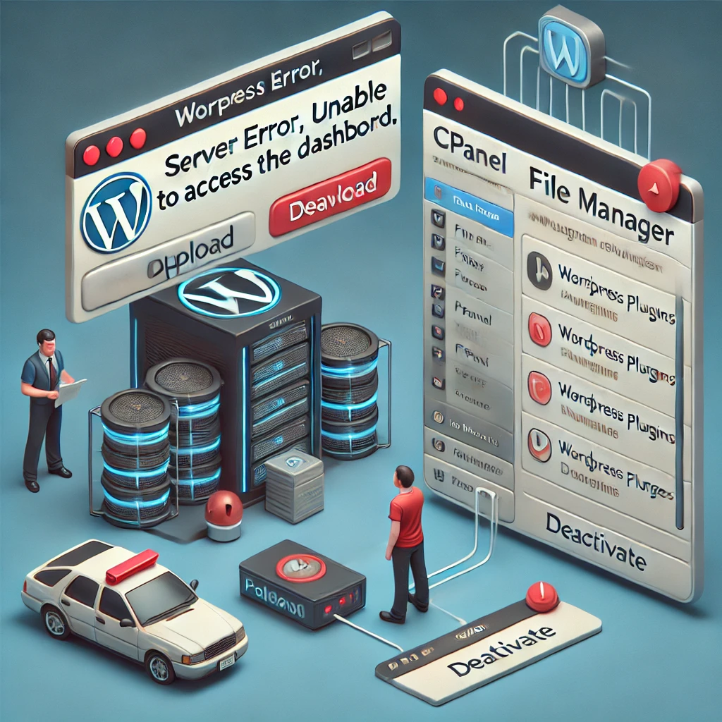 cPanel para acceso a panel de WordPress