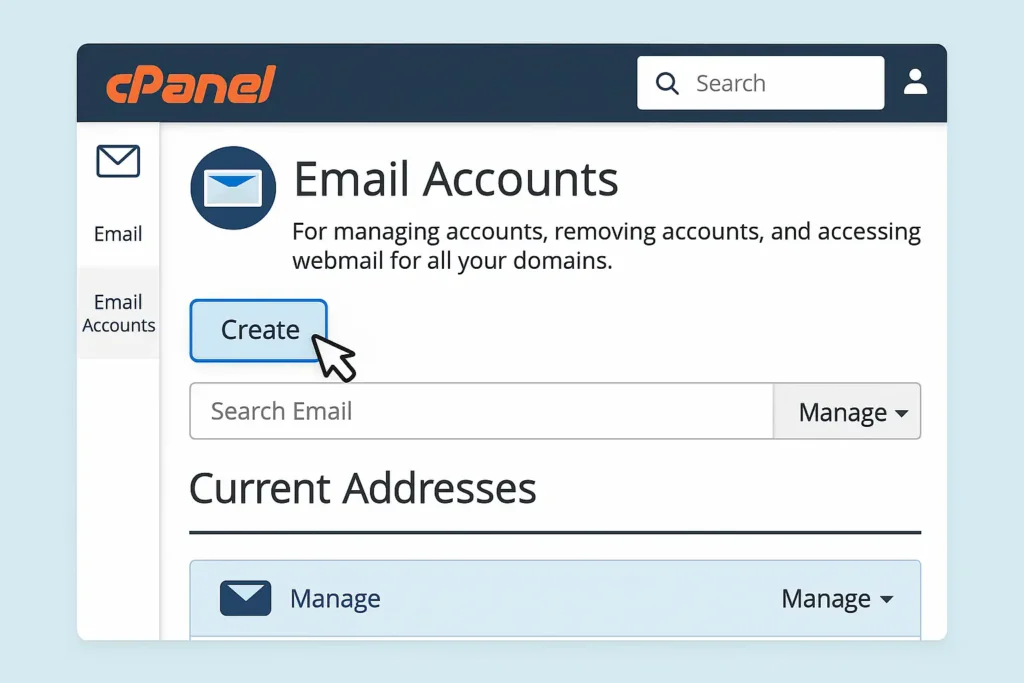 Crear correos corporativos desde cPanel