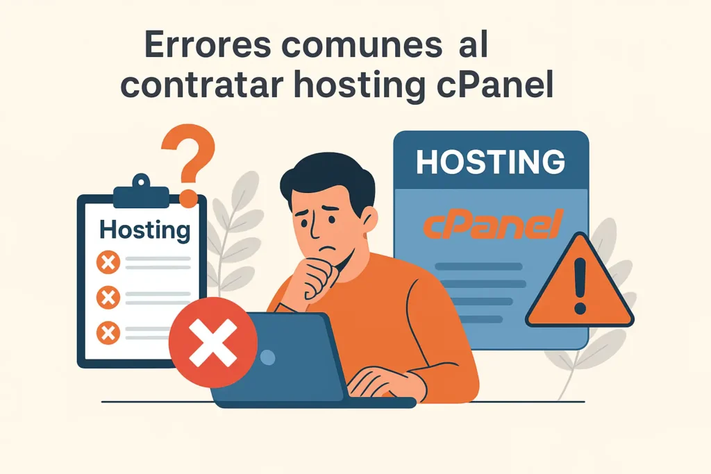 Errores al contratar hosting cPanel