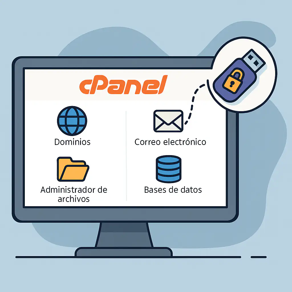 Administración de llaves USB con cPanel