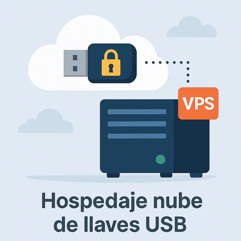 hospedaje nube de candados USB para servidores VPS