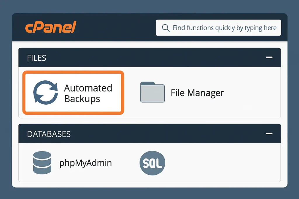 Respaldos automáticos en cPanel