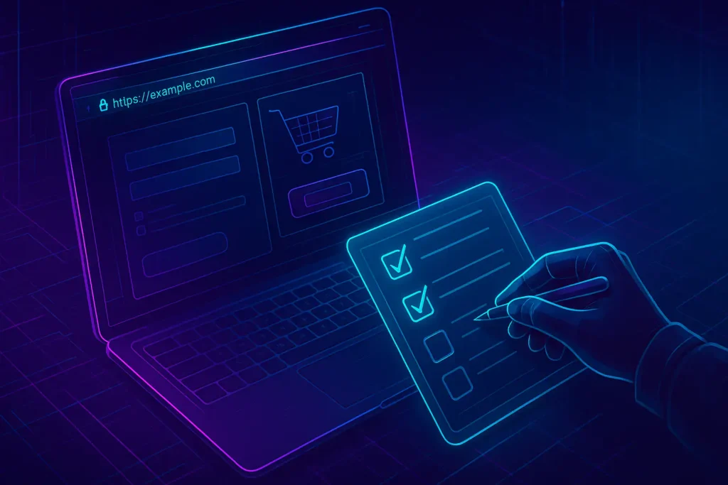 validación de checkout y formularios