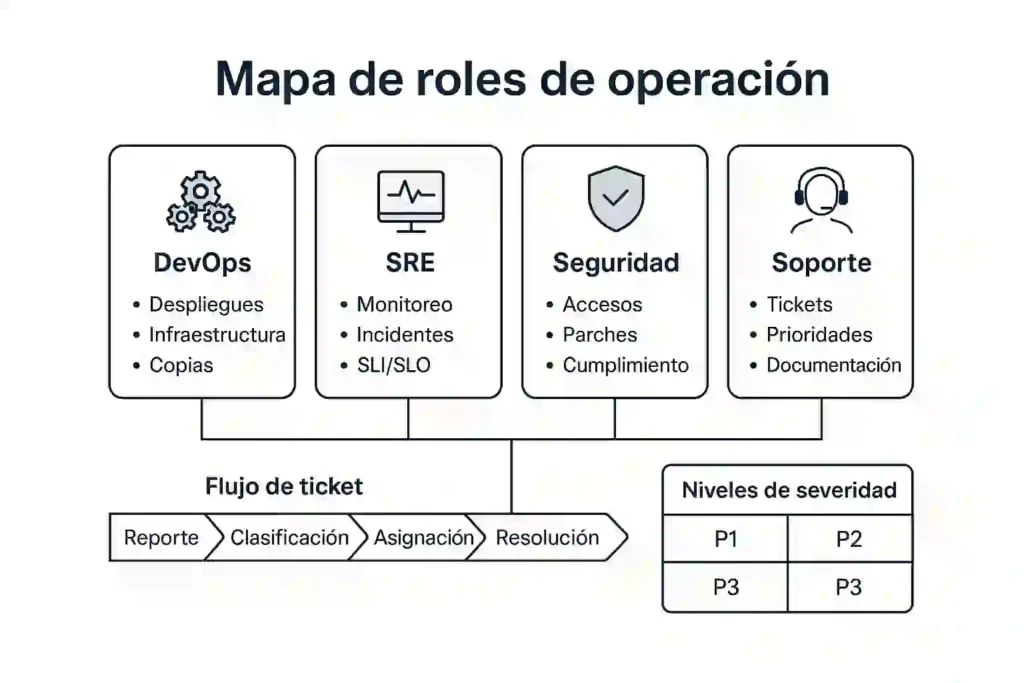 responsables del hosting y mantenimiento de software