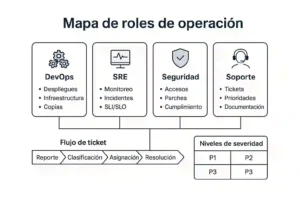responsables del hosting y mantenimiento de software