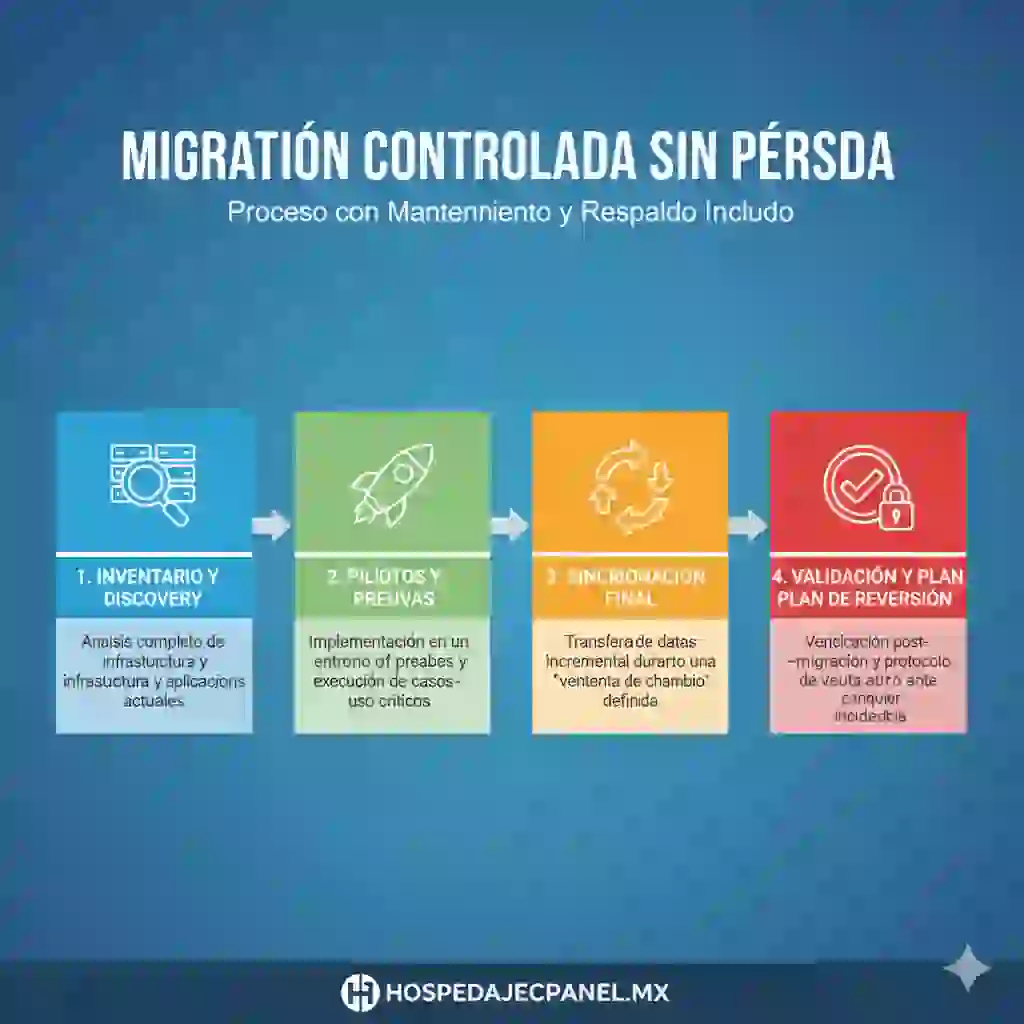 migración con mantenimiento y respaldo incluido