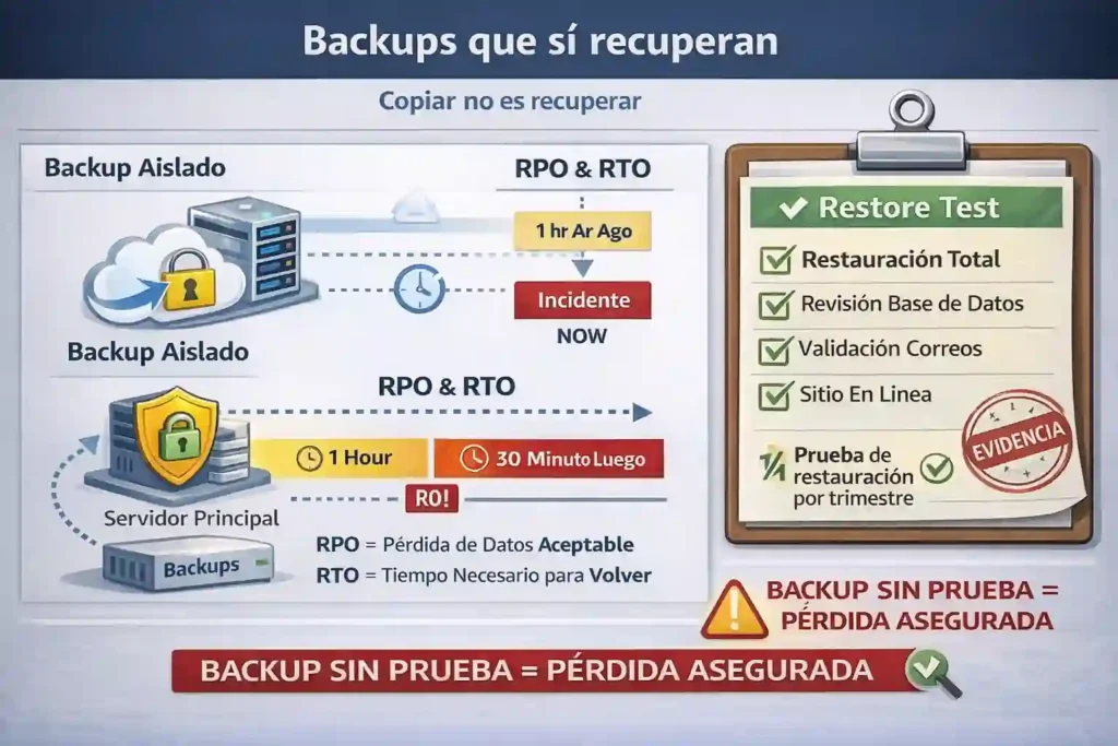 restauración probada de backups para hosting con cPanel