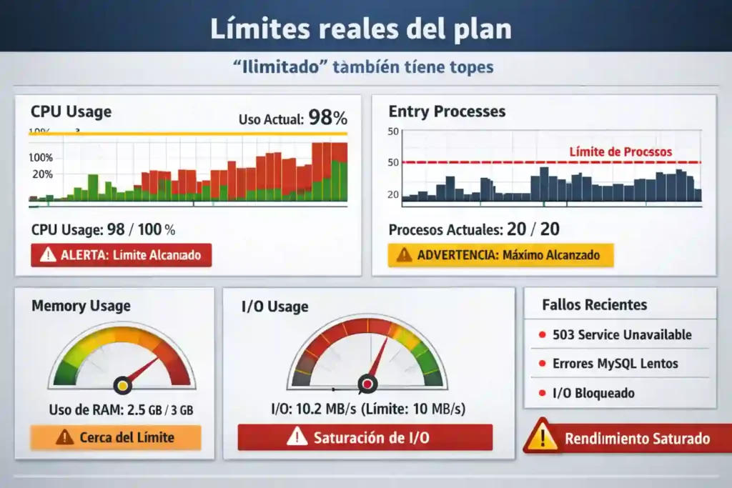 proveedor cPanel para tu negocio con límites de CPU y procesos
