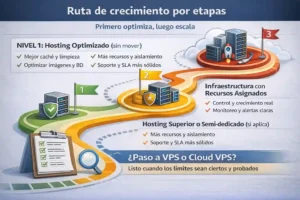 plan de escalamiento en hosting cPanel por etapas